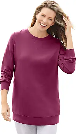  Woman Within Womens Plus Size Fleece Sweatshirt Set