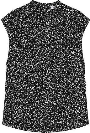 Saint Tropez Sleeveless Blouse black-white abstract pattern business style Fashion Blouses Sleeveless Blouses 