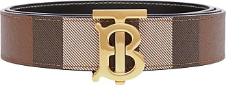 Burberry, Accessories, Burberry Check Belt Womens Gold Buckle Size 3895  Check Pattern