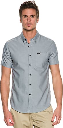 RVCA Mens Thatll Do Print Short Sleeve Woven Button Front Shirt