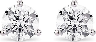 Lightbox Round Lab Grown Diamond Solitaire Stud Earrings in 3.0ctw Gold