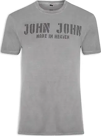 Camiseta John John Long Feminina - Cinza