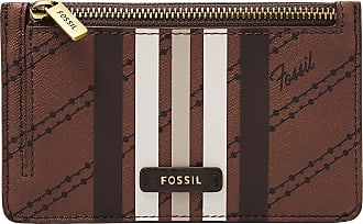 Fossil Original SL6686001 Black Sydney Gusseted Key Case Leather Women's Wallet 
