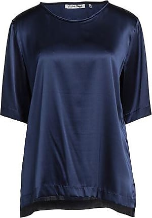 Mujer Ropa de Camisetas y tops de Blusas Blusa Le Sarte Pettegole de Raso de color Azul 