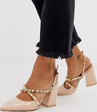 raid wide fit katy blush heeled shoes