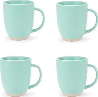 Bruntmor 16 Oz Pastel Coffee Mugs (Pack of 6), Large Size Ceramic