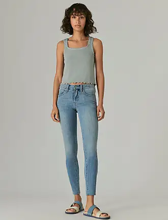 Lucky Brand Women's Mid Rise Embroidered Ava Skinny Jean in Arches