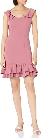 Nanette Lepore Womens Slvls Cape Overlay Shift Dress, Monticello Rose, 10