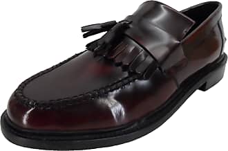 Ikon Wave Mens Black Leather Slip On Loafers Shoes Size UK 7-12 