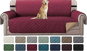 1Pc Reversible Quilted Sofa Cover, Water Resistant Slipcover Furniture  Protector, Washable Couch Cover with Non Slip and Elastic Straps for Kids,  Dogs, Pets (Sofa, Gray)