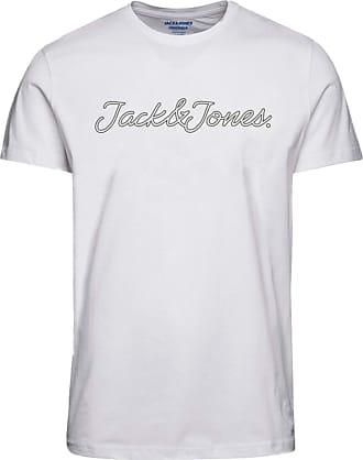 Jack and Jones Men's T-Shirt jortraffic Tee SS Crew Neck white melange summer