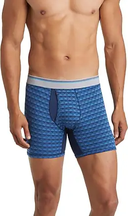 Adidas Men's Stretch Cotton Boxer Briefs 3 Pack Bold Blue and Onix Size XL