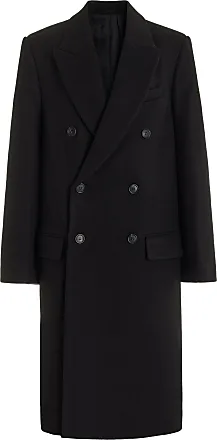 MISBHV single-breasted wool blend midi coat - Black