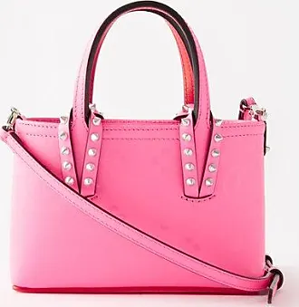 Cabata mini spiked croc-effect leather tote