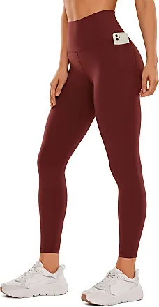 CRZ YOGA Matte Faux Leather Leggings for Women 28'' - High Waisted