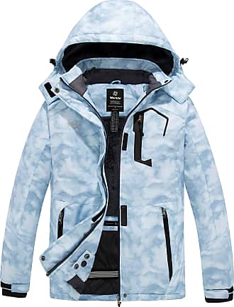 Wantdo Men's Waterproof Ski Jacket Snowboarding Warm Coat Winter Snow Windbreaker Mountain Detachable Hooded Outerwear 