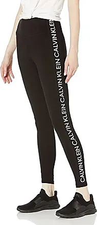 Calvin Klein Womens Logo-Tape Thermal High-Waisted Leggings,Java,X-Small