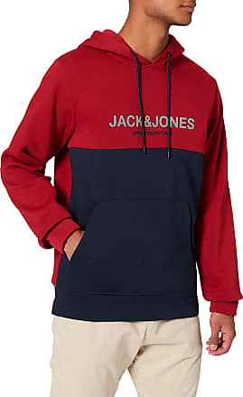 Jack & Jones Herren Kapuzenpullover Sweatshirt Jjecorp Logo Sweat Hood Reg Fit 