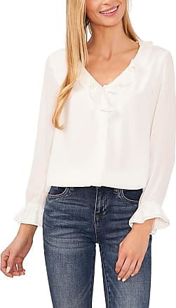 Hi-Neck Stretch Cotton Blouse