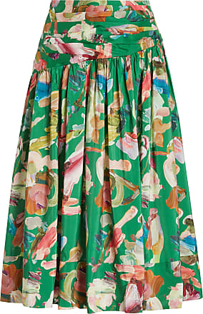 Womens Clothing Skirts Mid-length skirts Ermanno Scervino Synthetic Midi Skirt in Light Green Green 