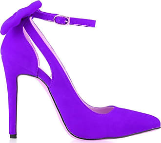 purple high heels for wedding