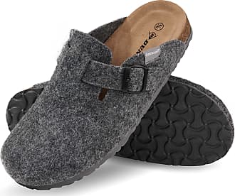 Mens Dunlop Mule Indoor Home Slippers Full UK Sizes Textile Strong Sole Garden 