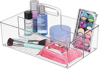mDesign Plastic Small Office Storage Organizer Utility Tote Caddy Holder  with Handle for Cabinets, Desks, Workspaces - Holds Desktop Office  Supplies