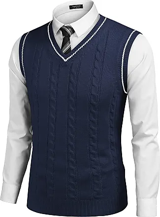 Men's Sweater Vest V-Neck Sleeveless Knitted Button Cardigan DXL Big and  Tall Vest : : Clothing, Shoes & Accessories