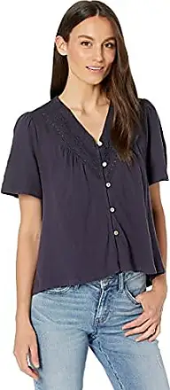 Lucky Brand LUCKY BRAND Womens Pink Ruffled Button Front Flutter