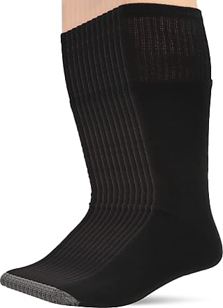 6-12 Shoe Size White/Grey Fruit of the Loom Men's Dual Defense Cushioned Socks-12 Pair Pack 