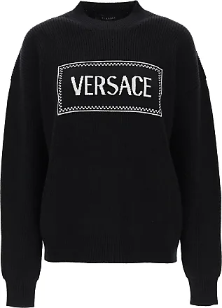 Versace black deals crew neck sleeves layered over white top size XS