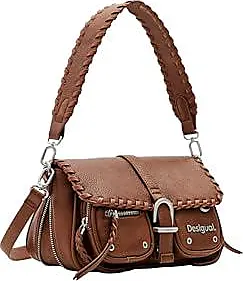 Sac desigual bandouliere fashion marron