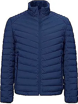 Cole haan Mens signature quilted box puffer insulated winter jacket Navy retailer Size L