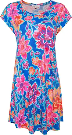 Johnny Was Womens Orange Floral Pima Cotton Modal Scoop buying Neck Boho Dress Large