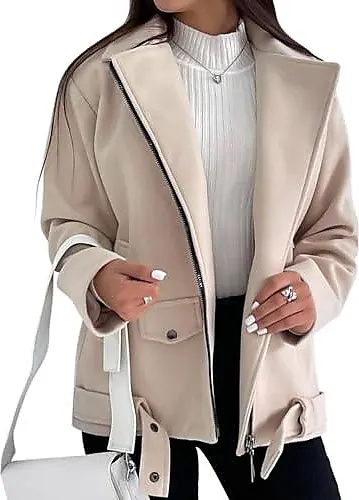 Onsoyours Veste Slim Femme Chic et Elegant Automne Hiver Chaud Blouson Zippe Court Jacket Sweatshirt Manches Longues Parka Classique Manteau Veste En Sweat Jack des 24 91 sur Stylight