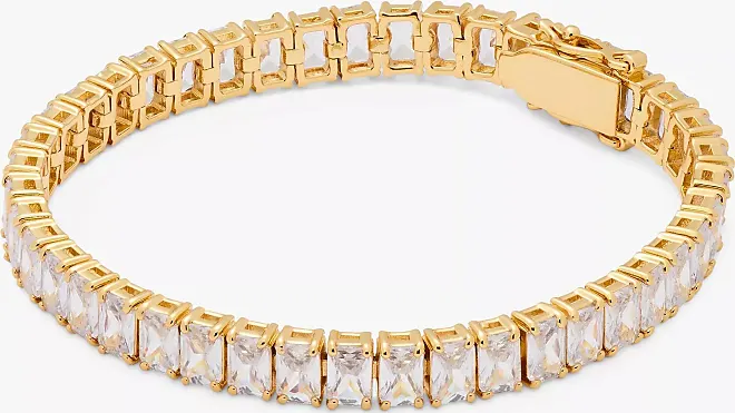 Kate on sale Spade Gold-Tone Crystal Present Tennis Bracelet