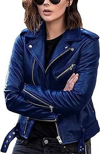 Manteau femme fashion motard