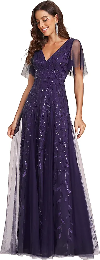 Ever Pretty hotsell Purple Orchid evening gown