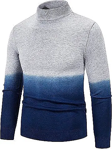 Generic Pull En Tricot Torsad Col Roul Pour Homme Coupe Ajust E