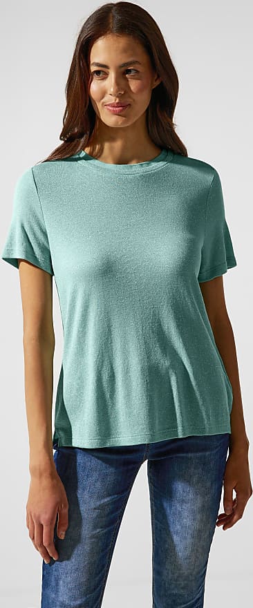 Vergleiche Preise für T-Shirt STREET Stylight green) (soft lagoon Gr. One Damen in Shirts | 36, Street grün - ONE Unifarbe Jersey