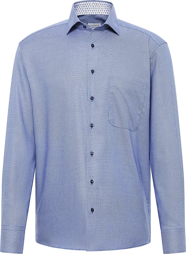 Vergleiche Preise für Langarmhemd ETERNA - FIT Normalgrößen, COMFORT Eterna Gr. | Hemden Stylight blau Langarm 42, Herren