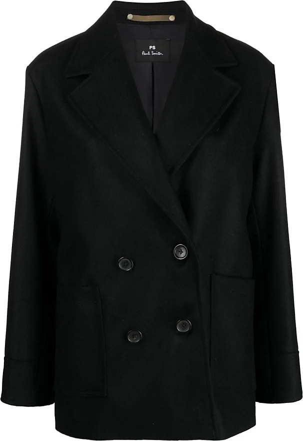 Compare Prices for notched-lapels double-breasted coat - women - Wool/Polyamide/Cashmere/Viscose/Cotton  - 38 - Black - Paul Smith | Stylight