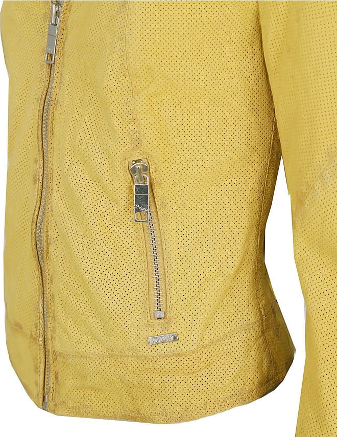 Vergleiche Preise für | Lederjacke - gelb Damen, Stylight Maze