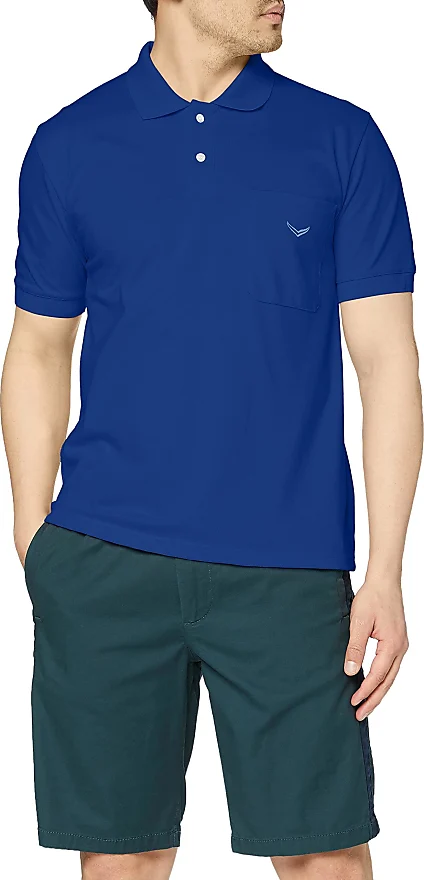Vergleiche Preise für Herren Poloshirt, Blau (Navy 046), X-Large - Trigema  | Stylight