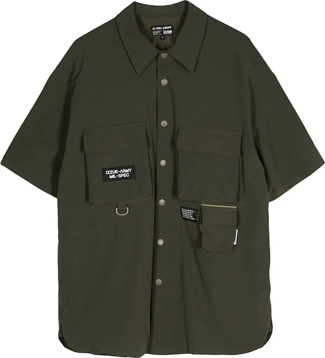 Compare Prices for army-style button-up shirt - men - Spandex/Elastane ...