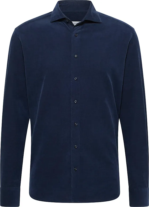 Vergleiche Preise für | Herren Langarmhemd blau Langarm Stylight ETERNA 42, MODERN FIT (indigo) Hemden Normalgrößen, Gr. - Eterna