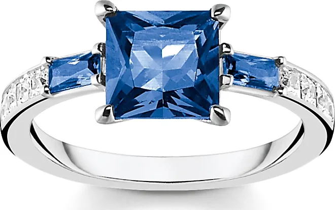 Vergleiche Preise für Thomas Sabo Ring mit blauen und weissen Steinen ...