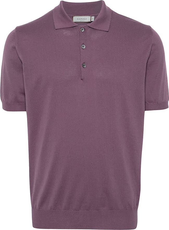 Compare Prices for knitted polo shirt - men - Cotton - 56 - Purple ...