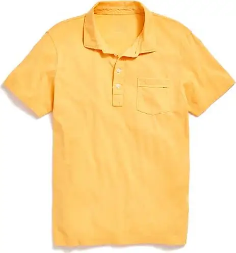 Compare Prices for Pensacola Organic Cotton Polo in Pale Marigold at ...