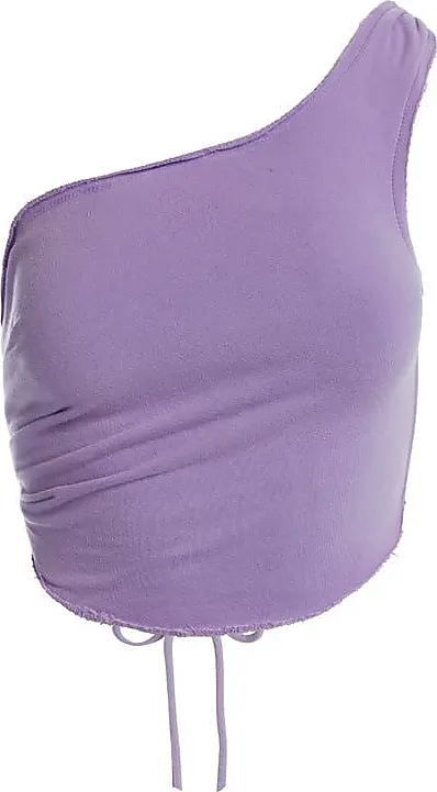 Confronta I Prezzi Di The Extra Cozy One Shoulder Crop Top In Light Purple At Nordstrom Size X